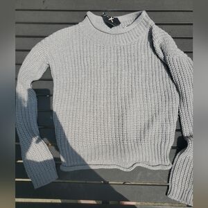 Gray sweater size XS women's shorter style very thick Atmosphere brand n…